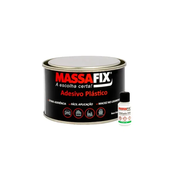 Massa Plástica Cinza Massafix 12x400