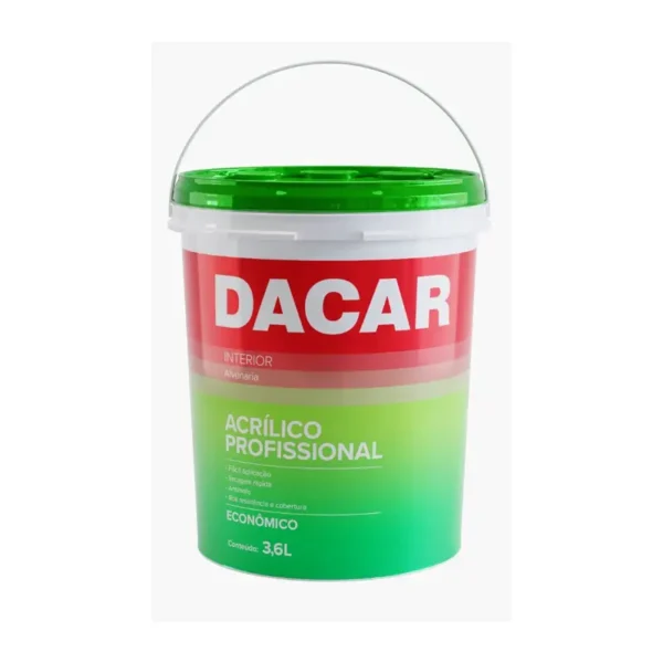 Tinta Acrílico Dacar Profissional Interior 4x3,6 Gelo