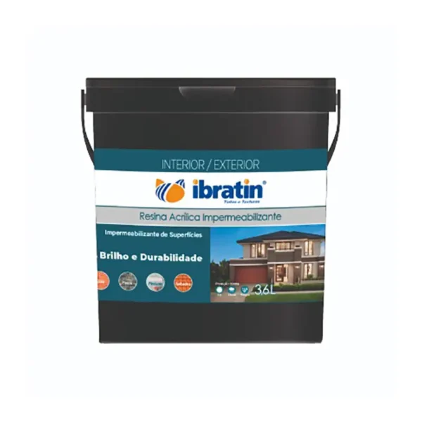 Resina Pedra/telha Acrílica 3,6l Base Água Ibratin