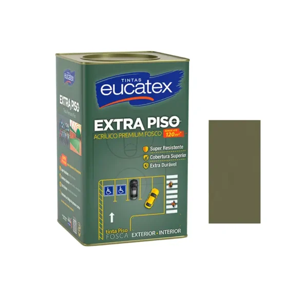 Tinta Piso Interior Exterior Eucatex 18l Fosco Concreto