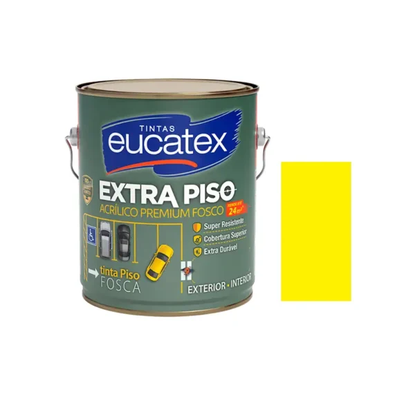 Tinta Piso Interior Exterior Eucatex 3,6l Amarelo