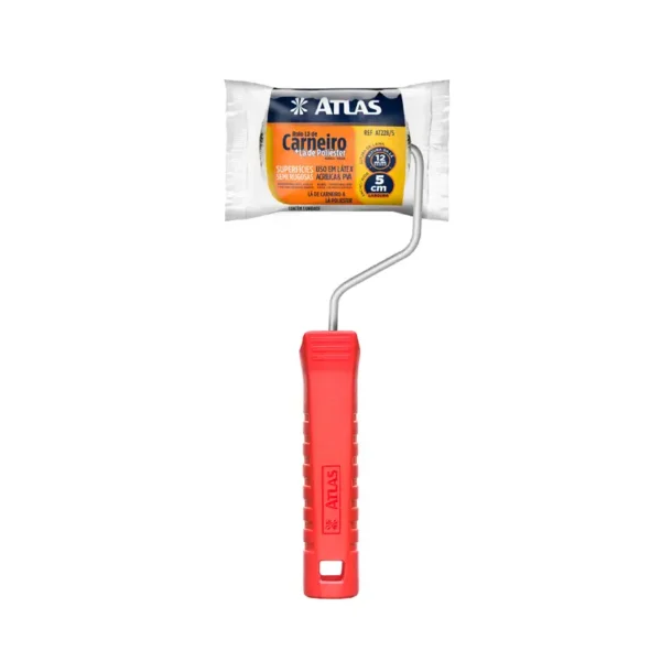 Rolo Lã Mista 05cm C/suporte Atlas C24