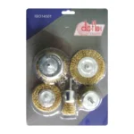 Escova Aço 5 Peças C/haste 6mm Disflex