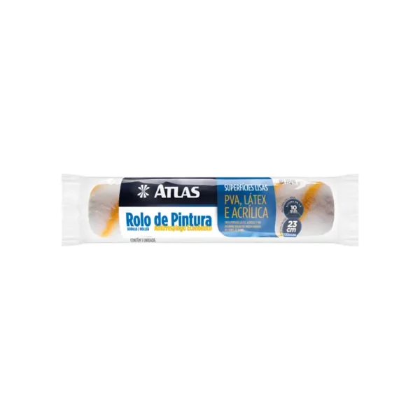Rolo Lã Sintética 23cm S/suporte Atlas Anti Respingo