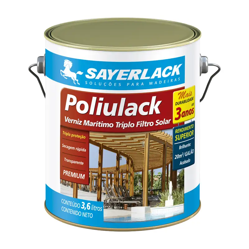 tambasa-20617 Verniz Marítimo Acetinado Sayerlack 4x3,6l - Imagem 1