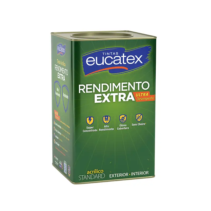 tambasa-20651 Tinta Acrílica Eucatex Exterior/interior Cenoura Rendimento Extra 18l - Imagem 1