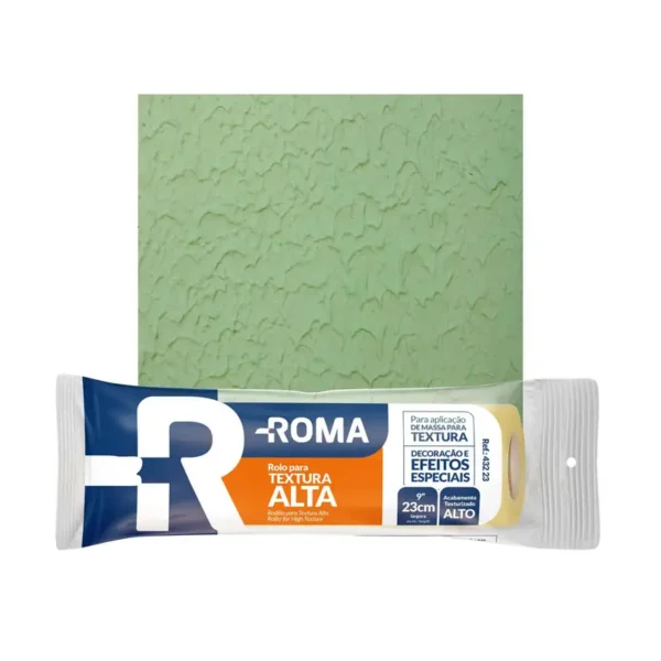 Rolo Textura Alta Espuma 23cm S/suporte Roma