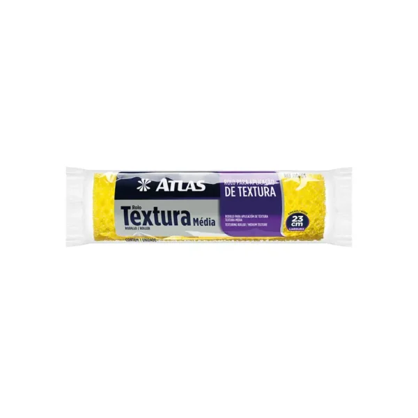 Rolo Textura Média Espuma 23cm S/suporte Atlas 110