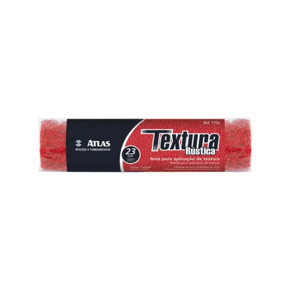 Rolo Textura Rústica Emborrachado 23cm S/suporte Atlas