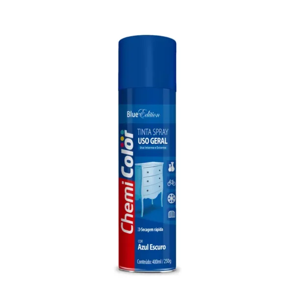 Tinta Spray Azul Escuro 6x400 Chemicolor