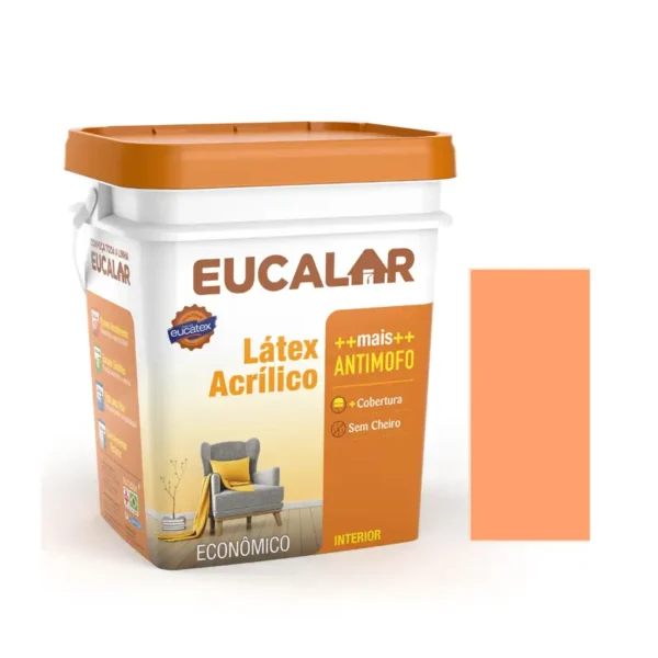 Tinta Acrílica Eucalar Interior Laranja City 18l