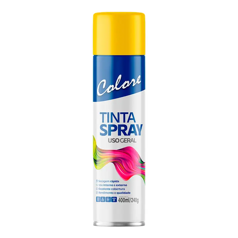 tambasa-23085 Tinta Spray Amarelo 6x400 Colore - Imagem 1