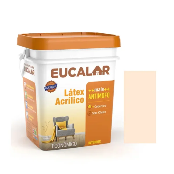 Tinta Acrílica Eucalar Interior Pérola 18l