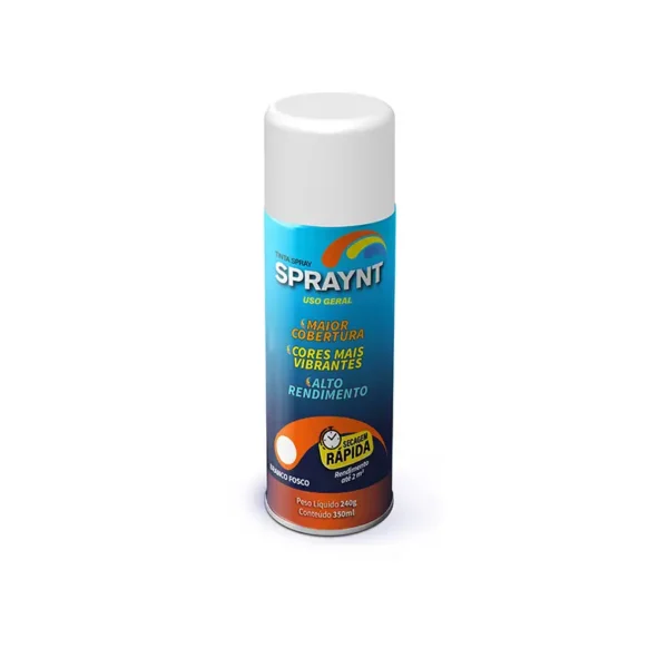 Tinta Spray Branco Fosco 6x350 Spraynt