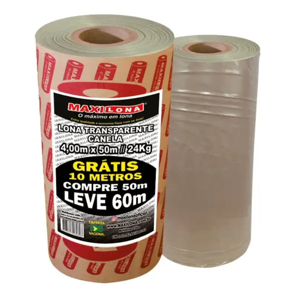 Lona Transparente Canela 4x50 Ref200 24kg