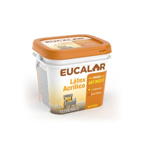 Tinta Acrílica Eucalar Interior Rubi 4x3,6l