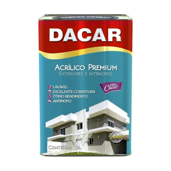 Tinta Acrílica Dacar Premium Exterior/interior Kiwi 18l