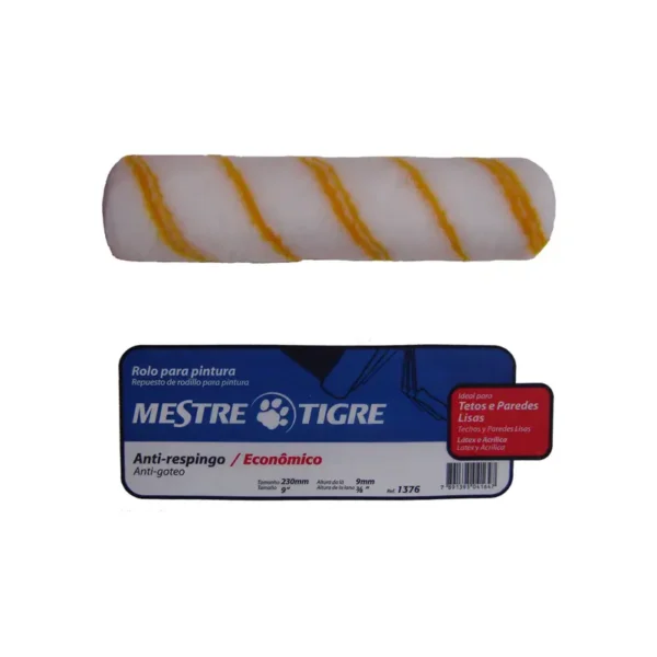 Rolo Lã Sintética 23cm S/suporte Tigre 1376 Antirespingo