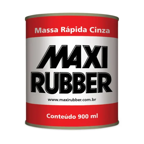Massa Rápida Cinza Maxi Rubber 6x900ml