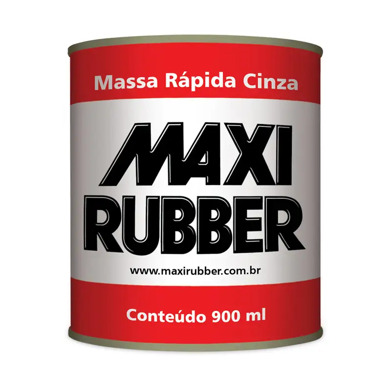 tambasa-30534 Massa Rápida Cinza Maxi Rubber 6x900ml - Imagem 1