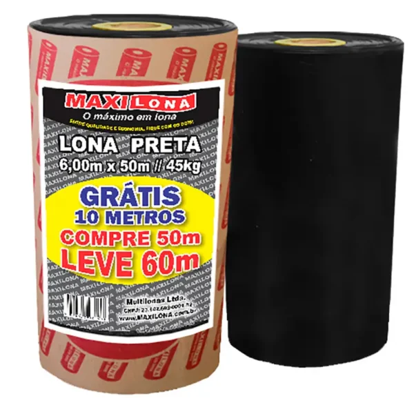 Lona Preta Maxilona 6x50 Ref.200 45kg
