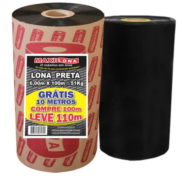 Lona Preta Maxilona 6x100 Ref.130 51kg