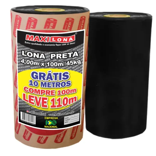 Lona Preta Maxilona 4x100 Ref.180 45kg