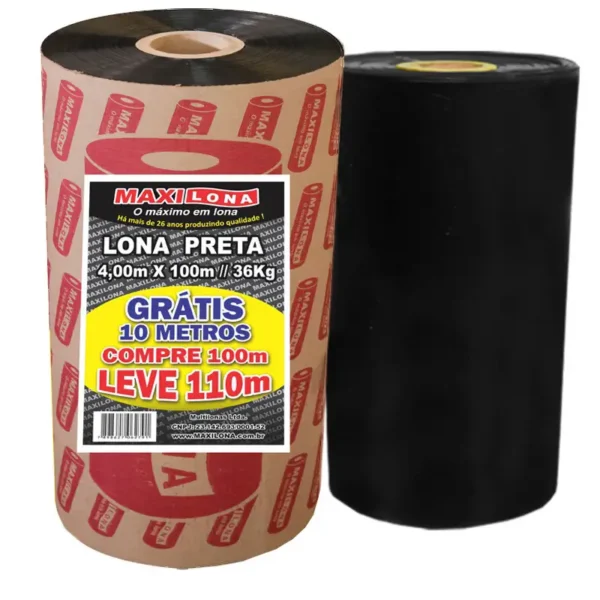 Lona Preta Maxilona 4x100 Ref.120 36kg