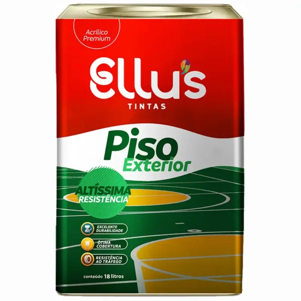 Tinta Piso Exterior/interior Ellus 18l Verde