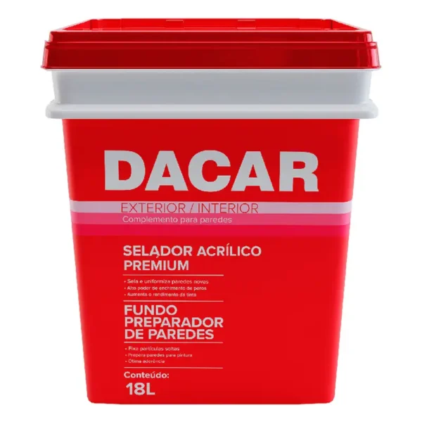 Selador Acrílica Parede 18l Dacar