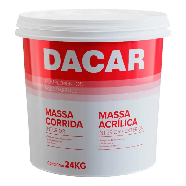Massa Corrida Pva 24kg 14l Dacar