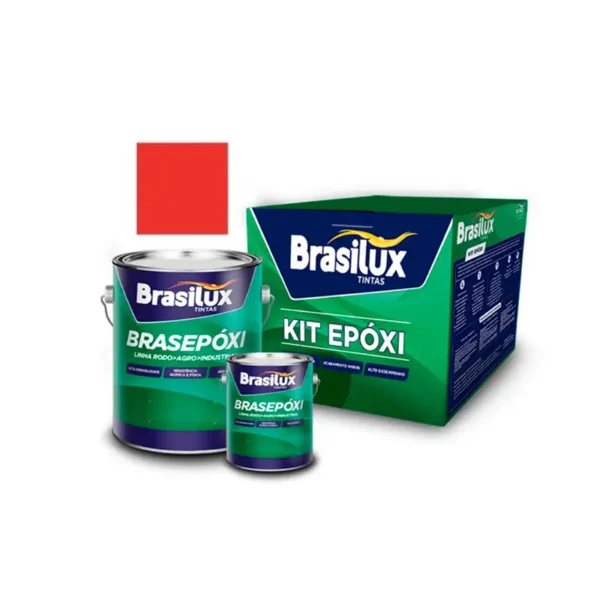 Tinta Epoxi 3,6l Vermelha Brasilux