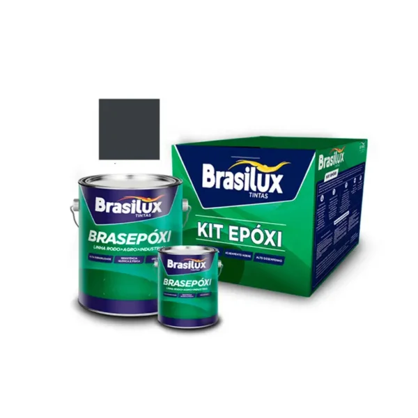 Tinta Epoxi 3,6l Cinza Escuro N3,5 Brasilux