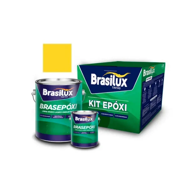 Tinta Epoxi Pu 3,6l Amarela Brasilux