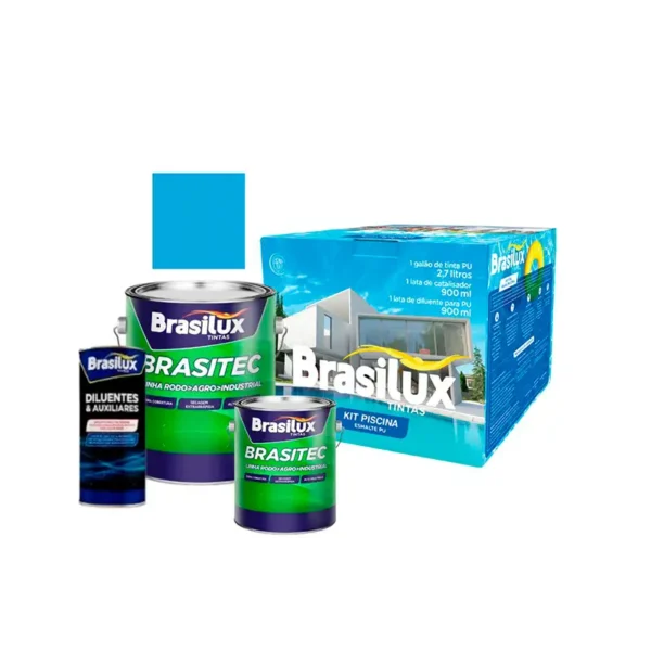 Tinta Esmalte Pu 3,6l Piscina Brasilux