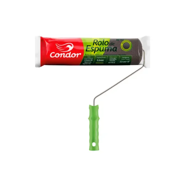 Rolo Espuma Poliéster 23cm C/suporte Condor 965