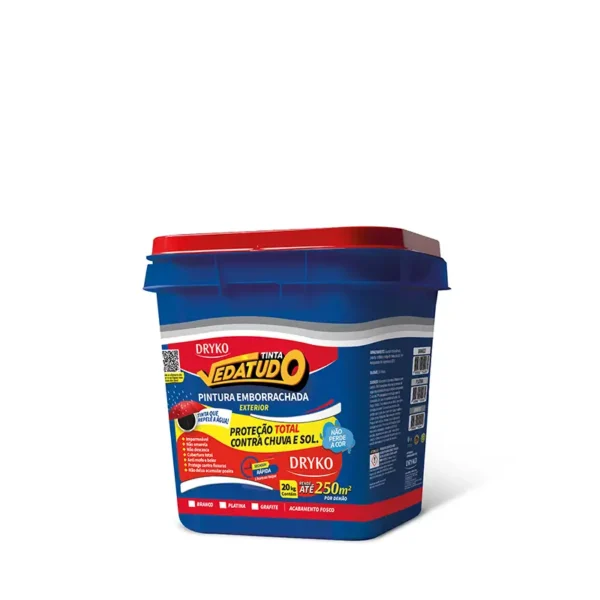Tinta Emborrachada 20kg Grafite Dryko