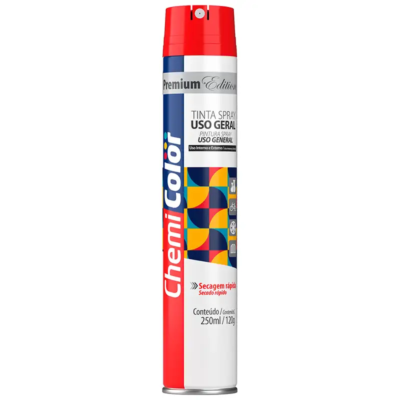 tambasa-39660 Tinta Spray Vermelho 6x250 Chemicolor - Imagem 1