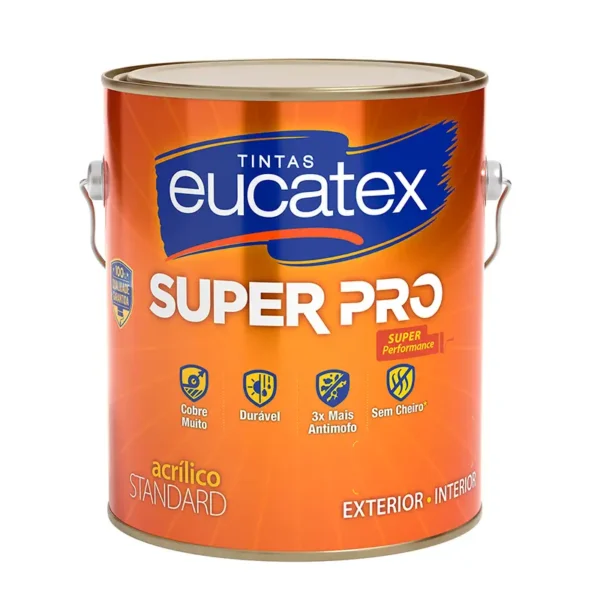 Tinta Acrílica Eucatex Exterior/interior Super Pro Gelo 3,6l C4