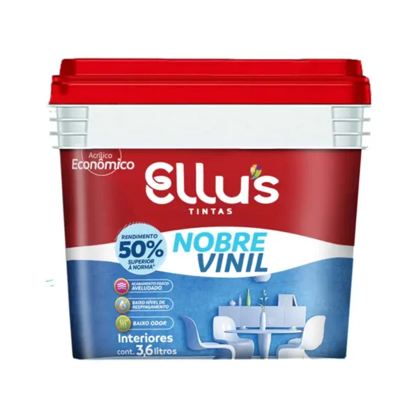 Tinta Acrílica Ellus Interior Branco 4x3,6l