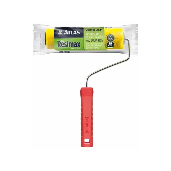 Rolo Lã Sintética 15cm com Suporte Resimax 339 15a