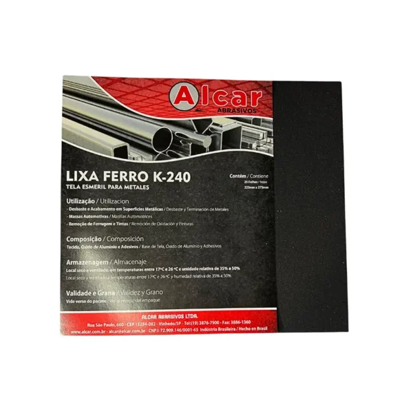 Lixa Ferro 060 Alcar K240 C25