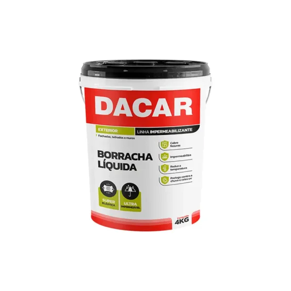 Tinta Emborrachada 4kg Branco Neve Dacar C4