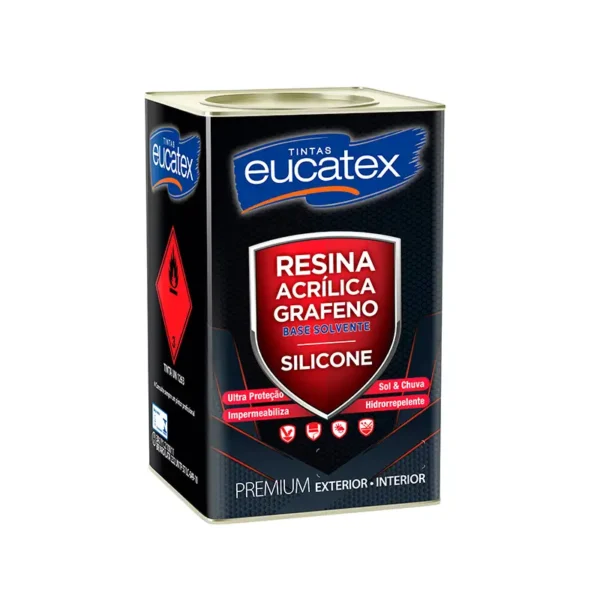 Resina Pedra/telha Acrílica 18l Eucatex Grafeno