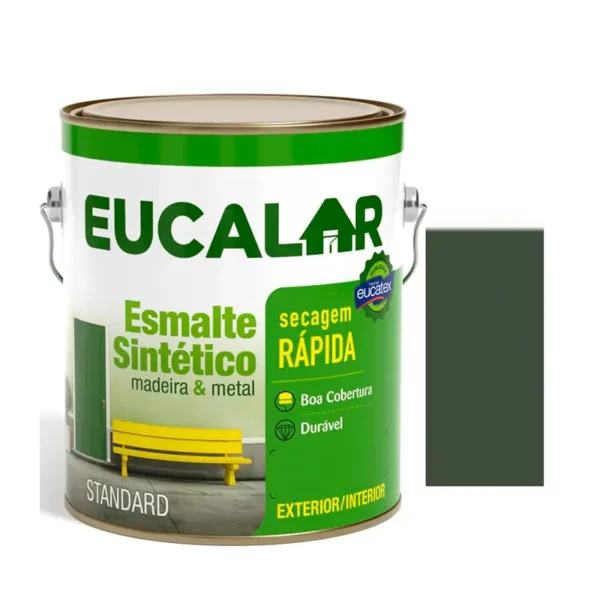 Esmalte 4x3,6 Eucalar Brilhante Cinza Escuro