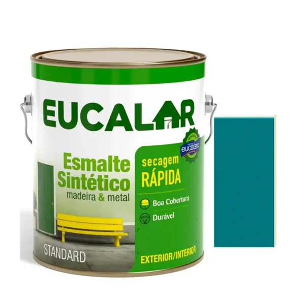 Esmalte 4x3,6 Eucalar Brilhante Azul Fran