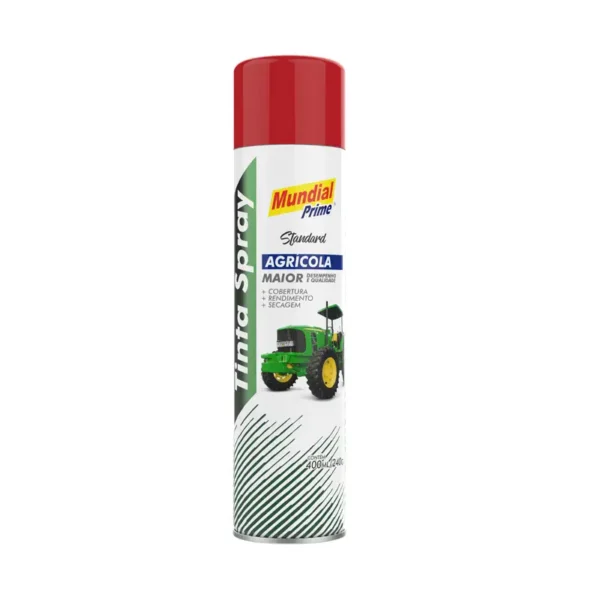 Tinta Spray Agrícola Vermelho 6x400 Mundial Prime