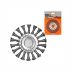 Escova Aço Circular 4" 1/2" Trancado